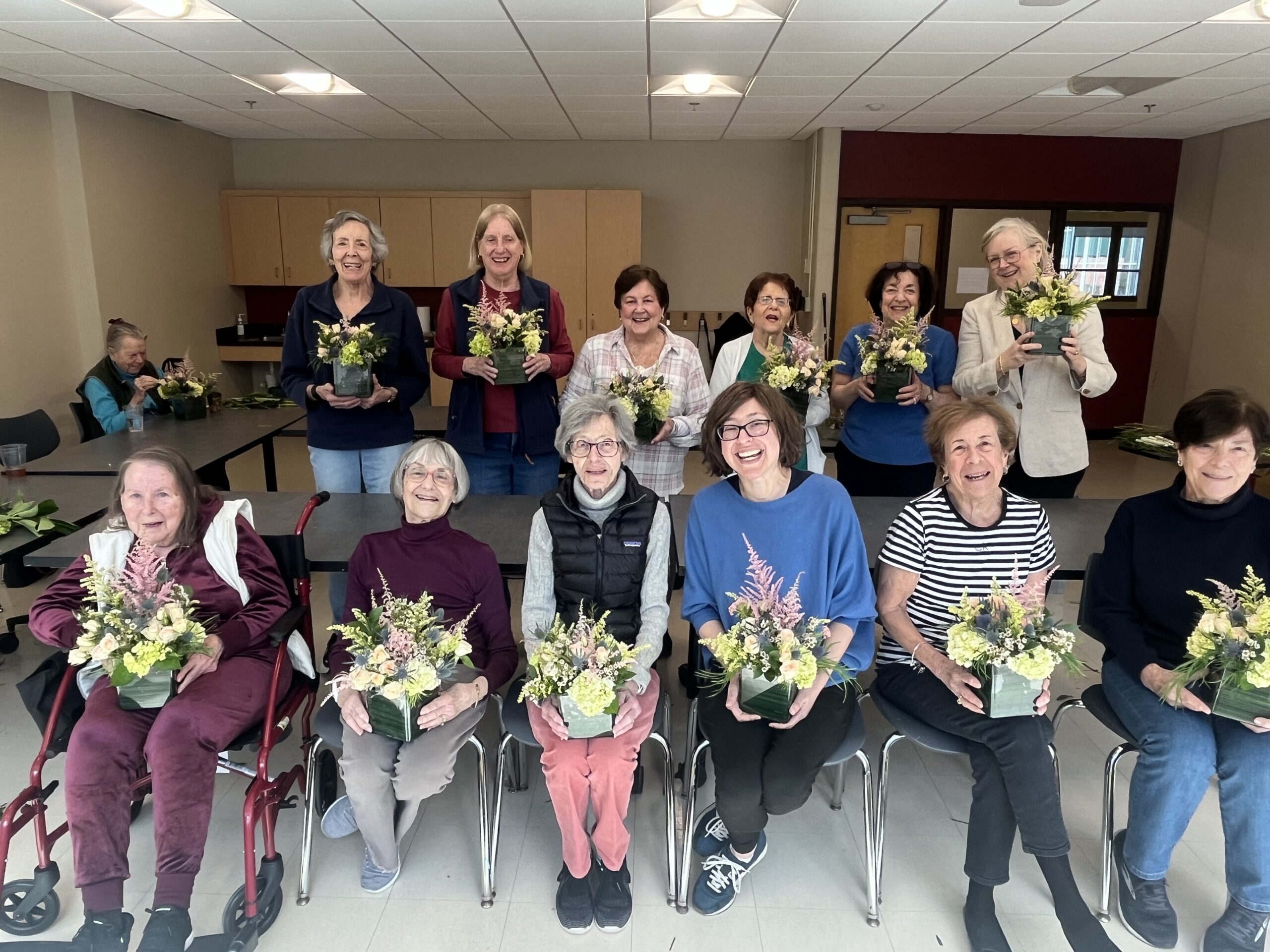 Stay at Home in Wilton members celebrating together